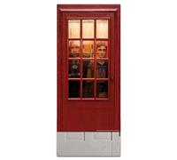 Rubies Door Cover Copertura decorativa per porta di Harry Potter, come mostrato nell'immagine, Cabina telefonica, 30" x 60", 5000016
