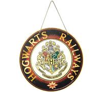 Rubie's Harry Potter Hogwarts Railways - Targa decorativa in legno pressato, 20,3 cm, come mostrato