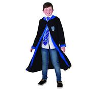 RUBIE'S Harry Potter - Vestito da bambina con cappuccio, 7-10 anni, abito nero con cappuccio, per Halloween, carnevale, idea regalo di Natale