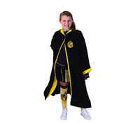 Rubies - Harry Potter - Vestito ufficiale Tassorosso - Costume per bambini - 7-10 anni - Costume nero con cappuccio - per Halloween, Carnevale - Idea regalo Natale