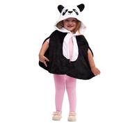 Rubies Mantello Super Panda per bambine e bambini, mantello con cappuccio di orso Panda, ufficiale Carnevale, Compleanno, Feste, Halloween, Natale