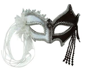 Rubies Maschera Da Ballo Mascherato In Oro Con Piume, Donna Occhiello