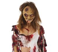 Rubies Maschera zombie mezza faccia per adulti, Accessorio costume, Complemento, Taglia unica, Unisex, Morti viventi per Halloween, feste, cosplay