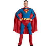 Rubie's Men's 888001 Official Superman Deluxe Costume, Large, Blue, L