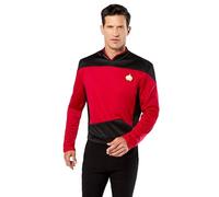Rubies 888979M - Uniforme deluxe da capitano Picard, Star Trek, per adulti, da uomo, taglia M, per Halloween, colore: rosso