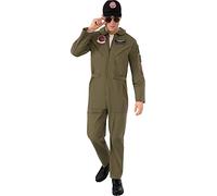 Rubies Men's Top Gun Maverick Deluxe Flight Suit, Medium for Themed Parties and Halloween