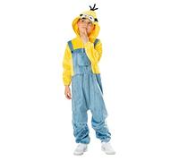 Rubie's Minion Onesie - Costume unisex per bambini e ragazze, unisex, con cappuccio, ufficiale universale, Minions, per Natale, carnevale, compleanno, feste e Halloween.