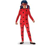 RUBIE'S Miraculous - Costume da ingresso della gamma LADYBUG per bambini, costume con tuta e maschera con chiusura elastica