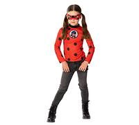 RUBIE'S Miraculous Official - Top & Maschera Ladybug (Bambino), Taglia Unica 5-8 Anni Halloween