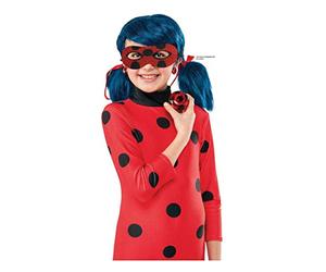 RUBIES - Miraculous Ufficiale - Kit accessori LadyBug per bambini con un lupo glitterato + uno Yo-Yo + orecchini a clip. Ideale per Carnevale, Halloween o aniiversario LadyBug Miraculous