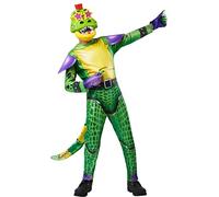 Rubies Montgomery Gator Costume per ragazzi e ragazze, tuta con coda, guanti e maschera, ufficiale Five Nights at Freddy's per Halloween, Carnevale, Natale e compleanno