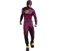 Flash Uomo Costume Supereroe Dc Comics Autorizzato Adulti Vestito