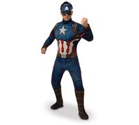 Rubie's Official Avengers Endgame Captain America, Deluxe Adult Mens Costume Sta