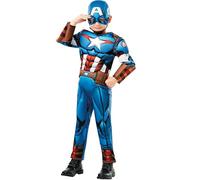 Rubie's Official Costume Carnevale Marvel Avengers Capitain America Deluxe tagli