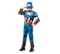 Rubie's Official Costume Carnevale Marvel Avengers Capitain America Deluxe taglia L