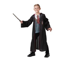 Rubie's Official Harry Potter Gryffindor Deluxe Robe with Wand & Glasses, Childs