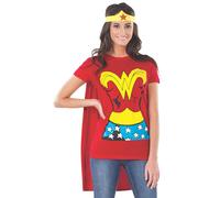 Rubie's Official Ladies Wonder Woman T-Shirt Set, Adult Costume - Small