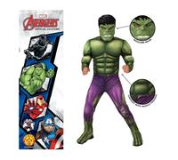 Rubies Official Marvel Avengers Costume Carnevale Hulk Deluxe taglia 7-8 anni
