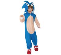 Rubie's Official Sonic The Hedgehog Oversized Child Costume Jumpsuit, Kids Fancy