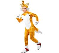 Rubie's Official Sonic The Hedgehog Tails Deluxe Child Costume, Kids Fancy Dress