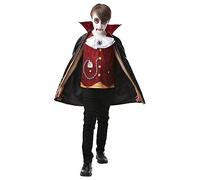 Rubie's- Official Vampire Dracula Costume Ragazzi, Multicolore, 9-10, 6414349-10