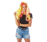 Rubie's - Parrucca ufficiale da donna anni '80, con raggi UV, accessorio per addio al nubilato