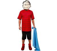 Rubie's Peanuts Linus Costume Top, corto, maschera in schiuma e coperta, come mostrato, L, Come mostrato, Large