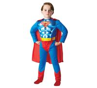 Rubie's, prodotto ufficiale, costume per bambino da Superman Dc Comics, con pett