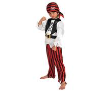 Rubie's Official Children's Raggy Pirate Boy - Fancy Dress Costume, 128 cm - Lar