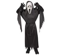 Rubie's Rubies Costume Fantasma per bambini e bambine, tunica con cintura, guanti e maschera con cappuccio, licenza ufficiale, fantasma, urlo per Halloween, Carnevale, feste a tema