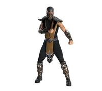 Deluxe Scorpion Mortal Kombat Costume for Men One Size Multi-colored