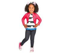 Rubies Set di accessori Gabby Dollhouse per ragazze, con giacca stampata e cerchietto con orecchie, ufficiale Gabby Dollhouse per Carnevale, Natale, Compleanno, Feste e Halloween