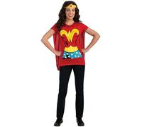 Rubie's Official Ladies Wonder Woman T-Shirt Set, Adult Costume - Small