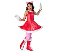 Rubies Sonic The Hedgehog: Amy Rose Deluxe Kids Costume per Bambina Small