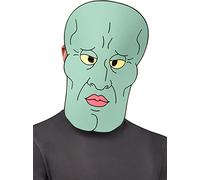 Rubie's SpongeBob SquarePants - Maschera da uomo in schiuma Squidward, taglia unica, Come mostrato, taglia unica