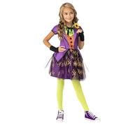 Rubie's Super Villains Joker Girl's Fancy Dress Costume Small