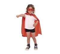 Rubies Superhero - Set completo per ragazzi e ragazze, taglia unica, unisex, mantello e anti-faccia, ufficiale carnevale, compleanno, feste e Halloween
