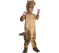 Rubies-T-Rex Costume prescolare per bambini taglia 2T da 18 a 24 mesi, tutina con accessorio coda e testa. Ufficiale universale per occasioni di Natale, Carnevale, Compleanni, Feste e Halloween.