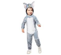 Rubie's Tom & Jerry - Tutina e copricapo da gatto Tom per bambino piccolo Costum