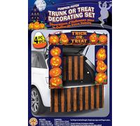 Rubies- Trunk or Treat Pumpkin Theme with 3 Signs And 1 Foil Curtains Decorazione per Tronco o Dolcetto, Come Mostrato, Taglia unica, 5000073