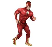 Rubie's - Tuta e maschera per adulti DC Comics Flash The Movie Deluxe