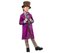 Rubies Willy Wonka Complete Costume With Hat For Kids Boys From The Wonka Movie For Themed Parties and Halloween Large