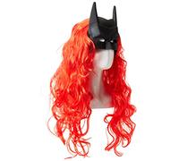 Rubie's Womens Dc Comics Batwoman Wig and Mask Costume Accessories, As Shown, One Size US