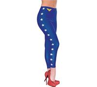 Wonder Woman DC Comics Adult Leggings Standard One Size, Blu, Taglia Unica