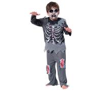 Rubies Zombie Repellente per bambino e bambina, Camicia stampata, pantaloni con ferite, Non Morti, Licenza ufficiale per Halloween, feste, cosplay e Carnevale