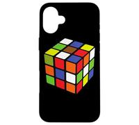 Rubiks Cube colorato 3x3 cubo matematico gioco velocità cubi puzzle Custodia per iPhone 16 Plus