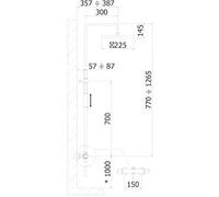 Paffoni ZCOL646LIQCR Birillo Colonna doccia senza deviatore, con miscelatore termostatico e soffione tondo 22,5 cm, supporto scorrevole, doccetta e flessibile