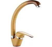 Miscelatore lavello monoforo canna orientabile color Terra di Francia - NETTUNO