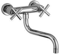 Rubinetteria Paffoni Quattro Gruppo Lavello A Muro Con Canna Orientabile Codice Prod: Qtv161cr