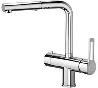 Miscelatore per lavello Paffoni con doccetta senza scarico RIN295CR-MET